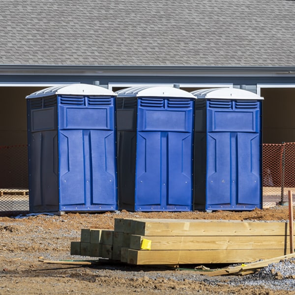 how do you ensure the portable toilets are secure and safe from vandalism during an event in Roseto